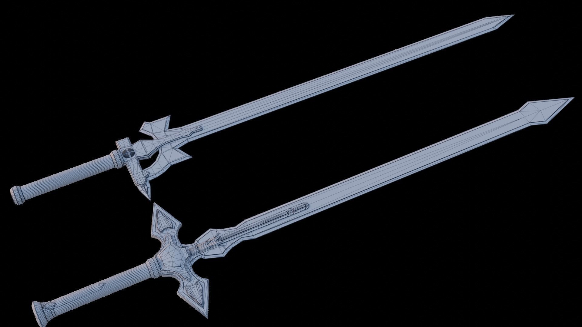 Elucidator and Dark Repulsor LowPoly  Low-poly 3D model_5