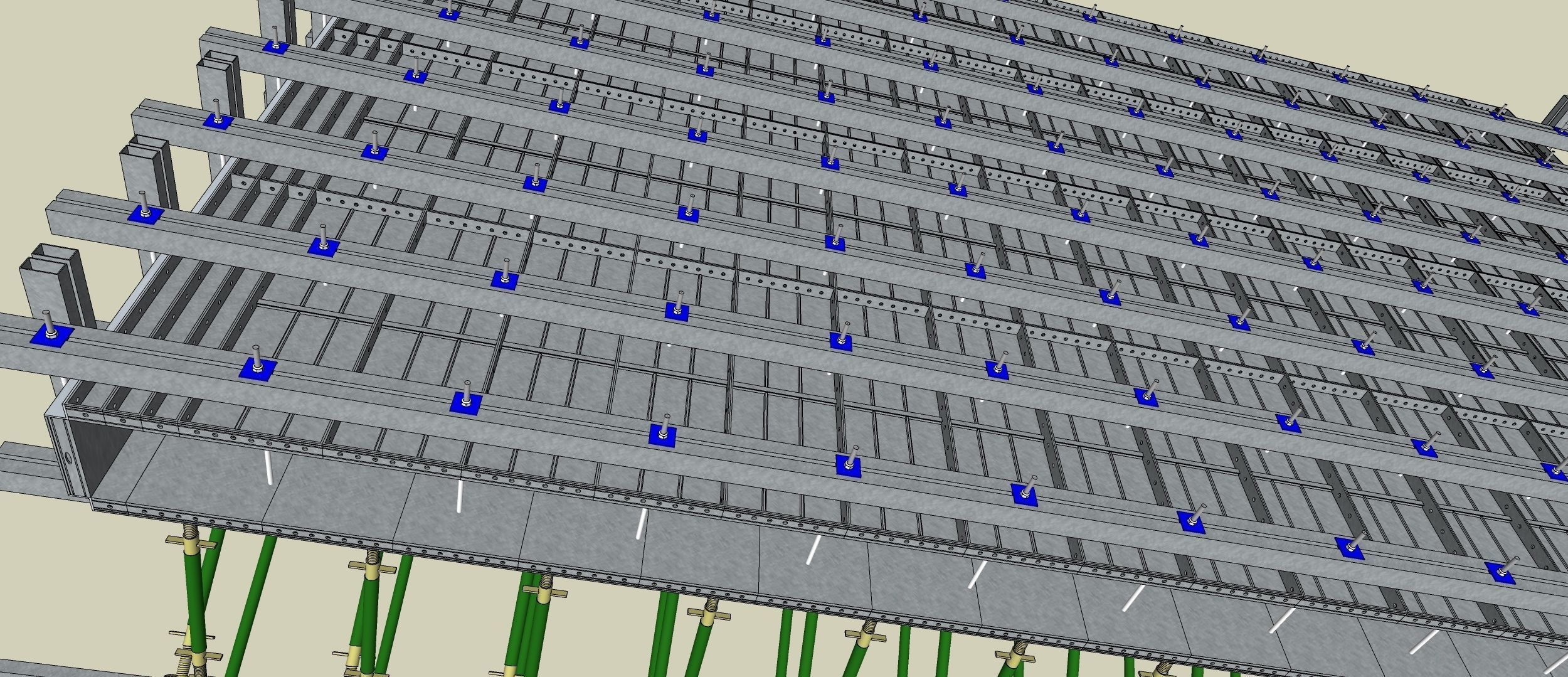Aluminum Wall Formwork 3D print model_3