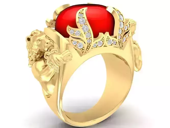 the men and lion ring 2879