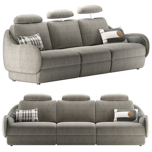 Calilla sofa cushions Dysidea by Natuzzi Italia 3D model