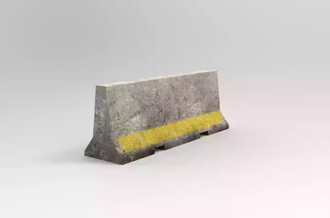 Barricade Concrete 3M - Low Poly