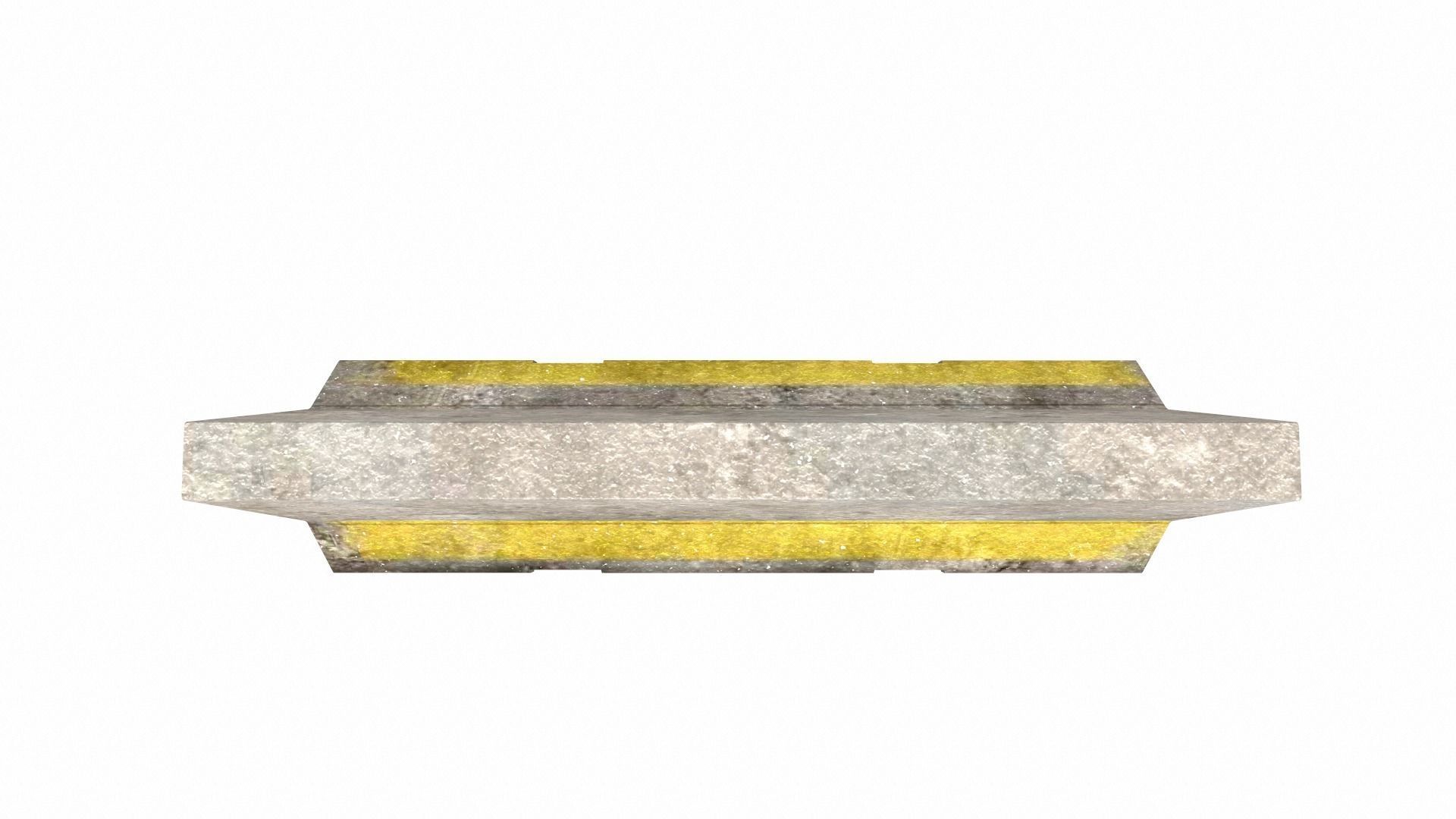 Barricade Concrete 3M - Low Poly Low-poly 3D model_18