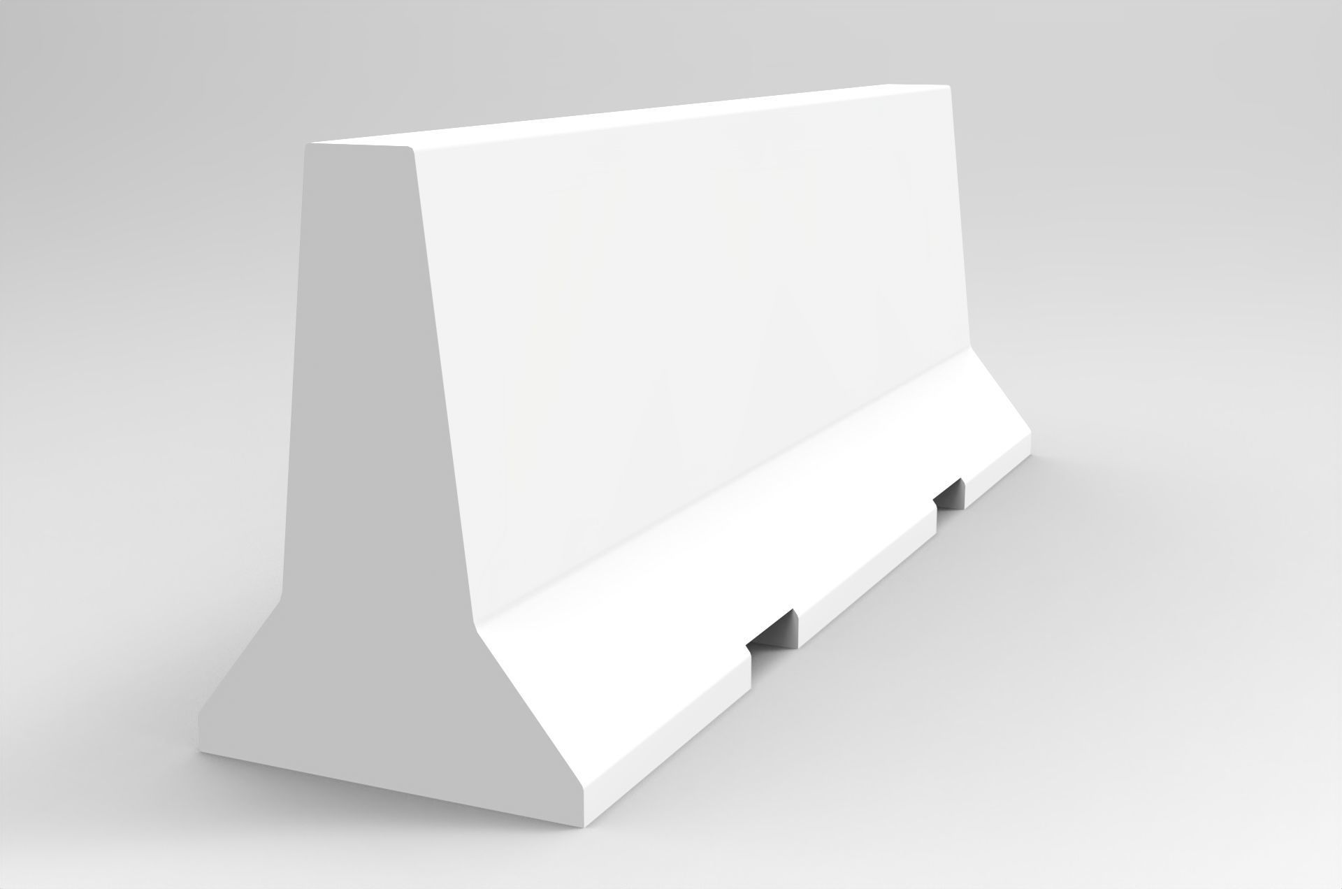 Barricade Concrete 3M - Low Poly Low-poly 3D model_5