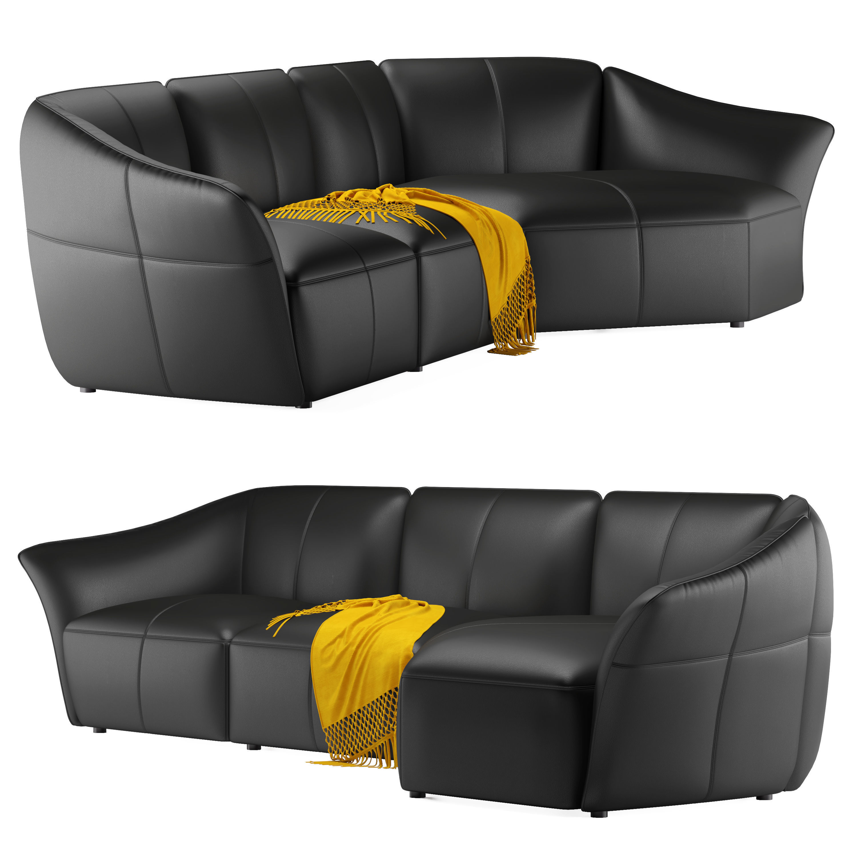 sofa Natuzzi Italia TIMELESS  2 3D model_1