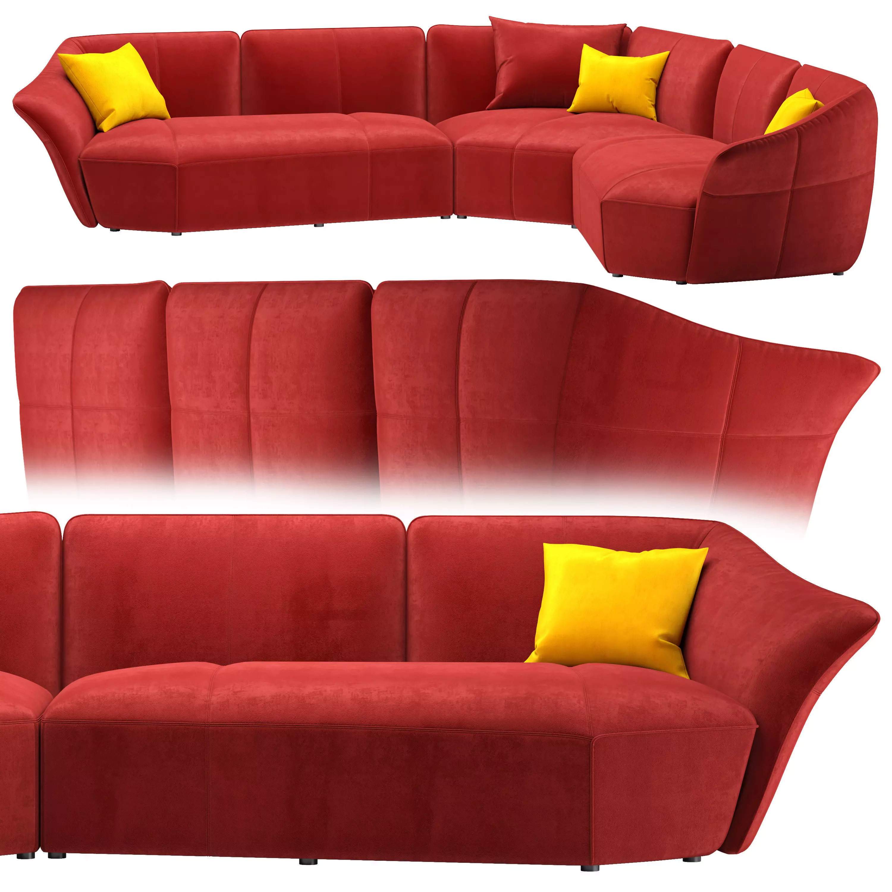 sofa Natuzzi Italia TIMELESS 3 3D model