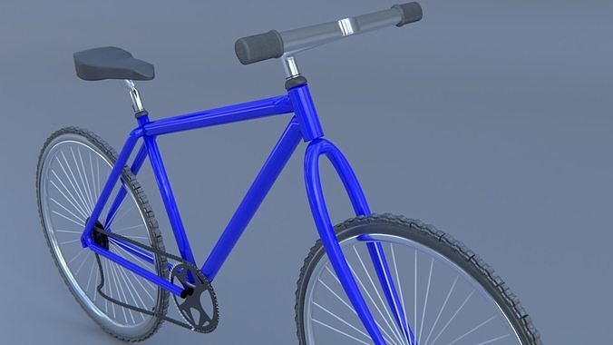 Speedy Blue Bike 3D model
