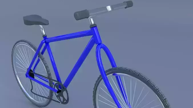 Speedy Blue Bike 3D model
