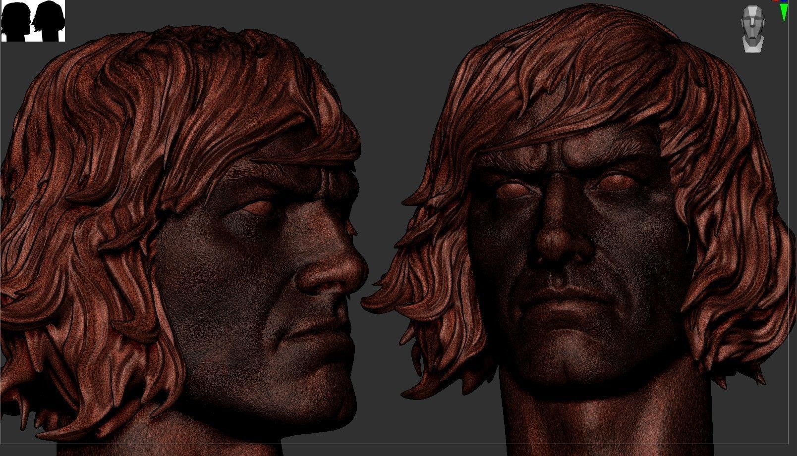 HE-MAN Head 3D print model_9