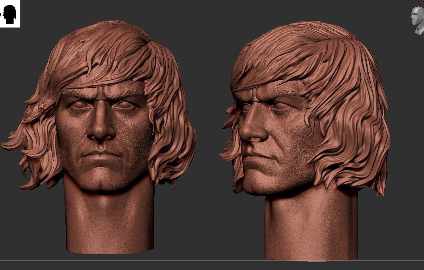 HE-MAN Head 3D print model_5