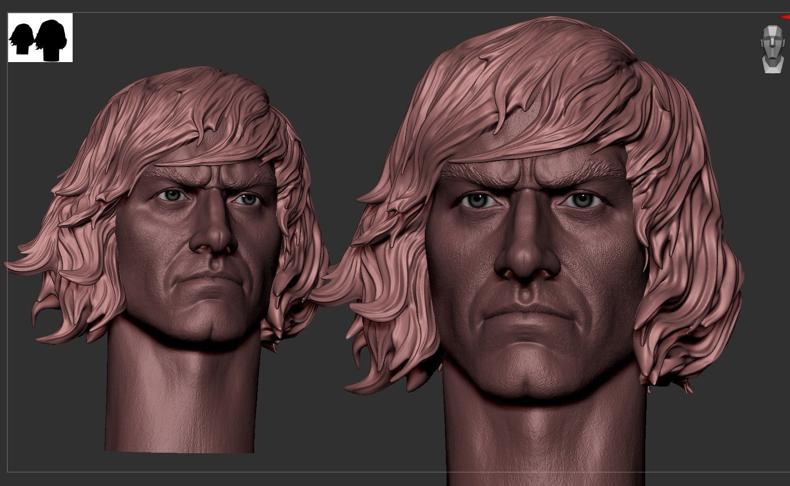 HE-MAN Head 3D print model_3