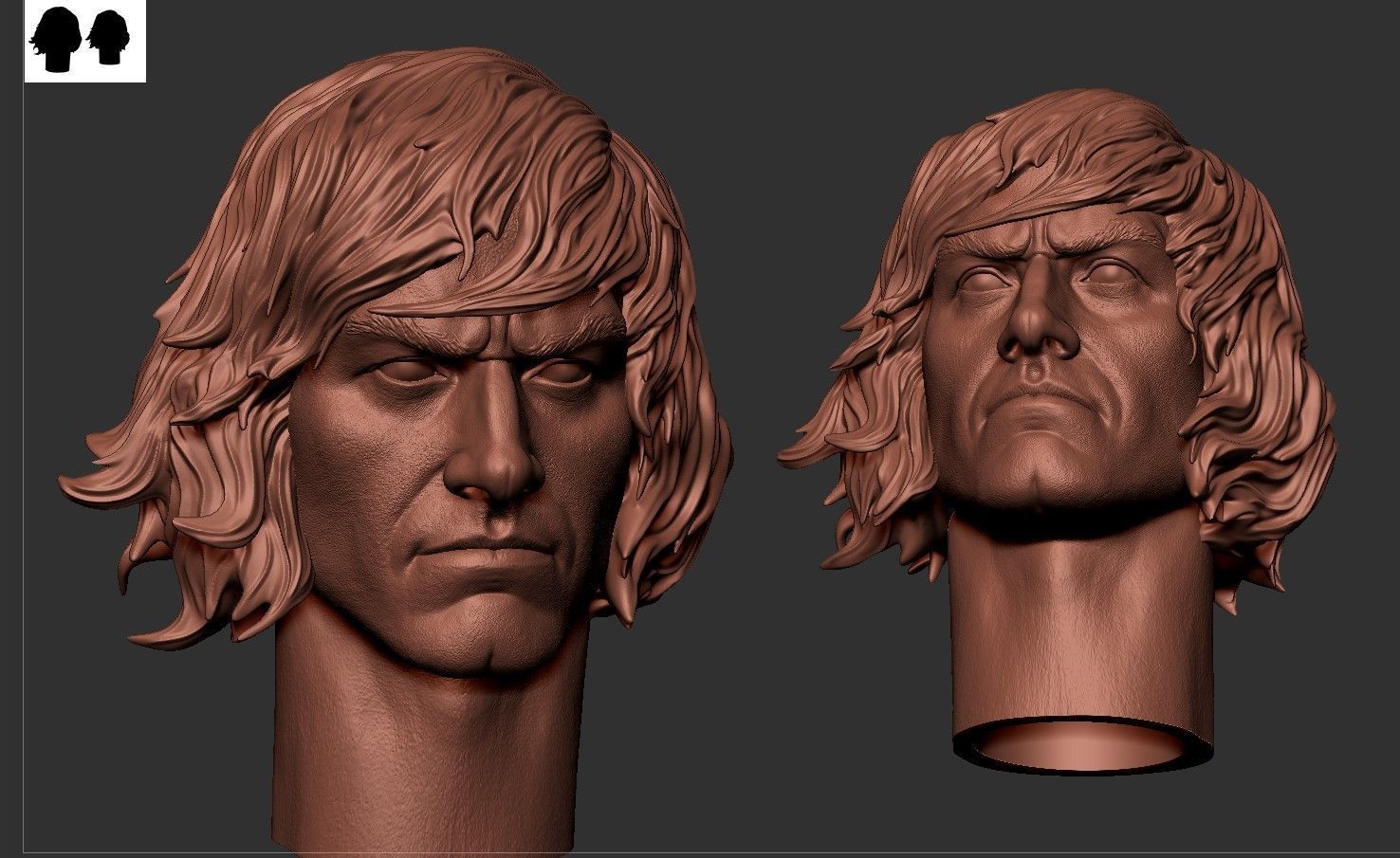 HE-MAN Head 3D print model_7