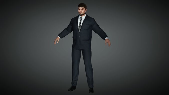 AAA Realistic Male Character 06 Low-poly 3D model