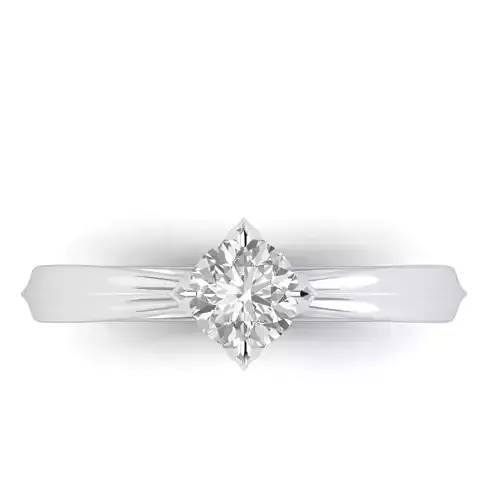 3DM Format White gold ring jewelry