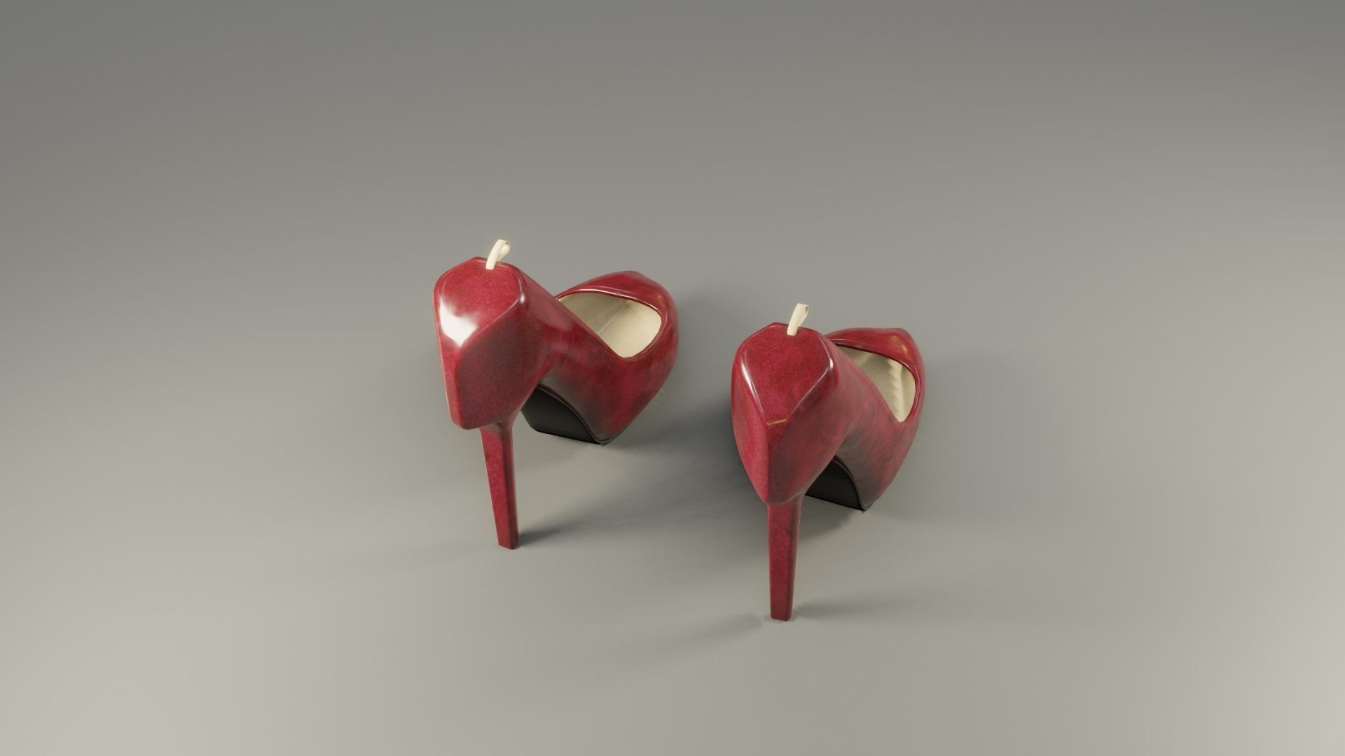 High Heels - Low Poly - PBR Low-poly 3D model_3
