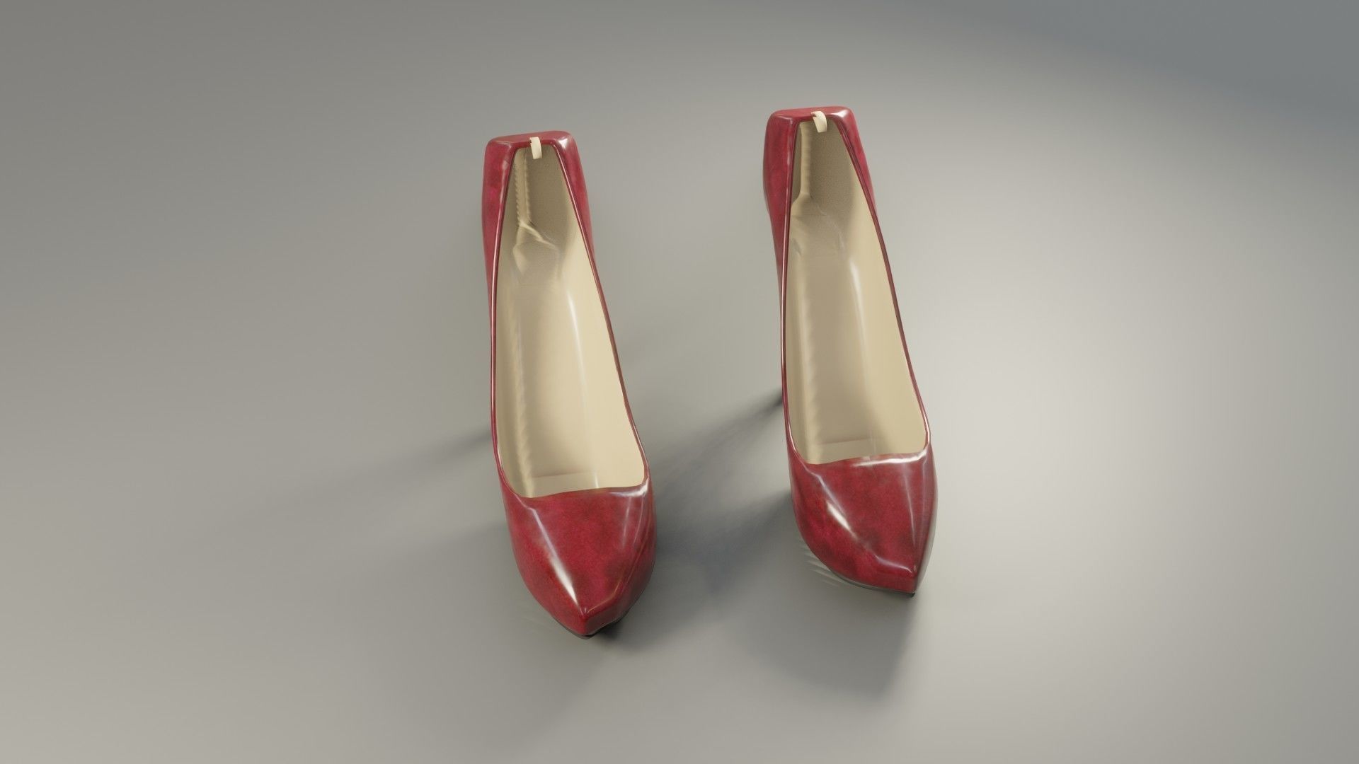 High Heels - Low Poly - PBR Low-poly 3D model_7