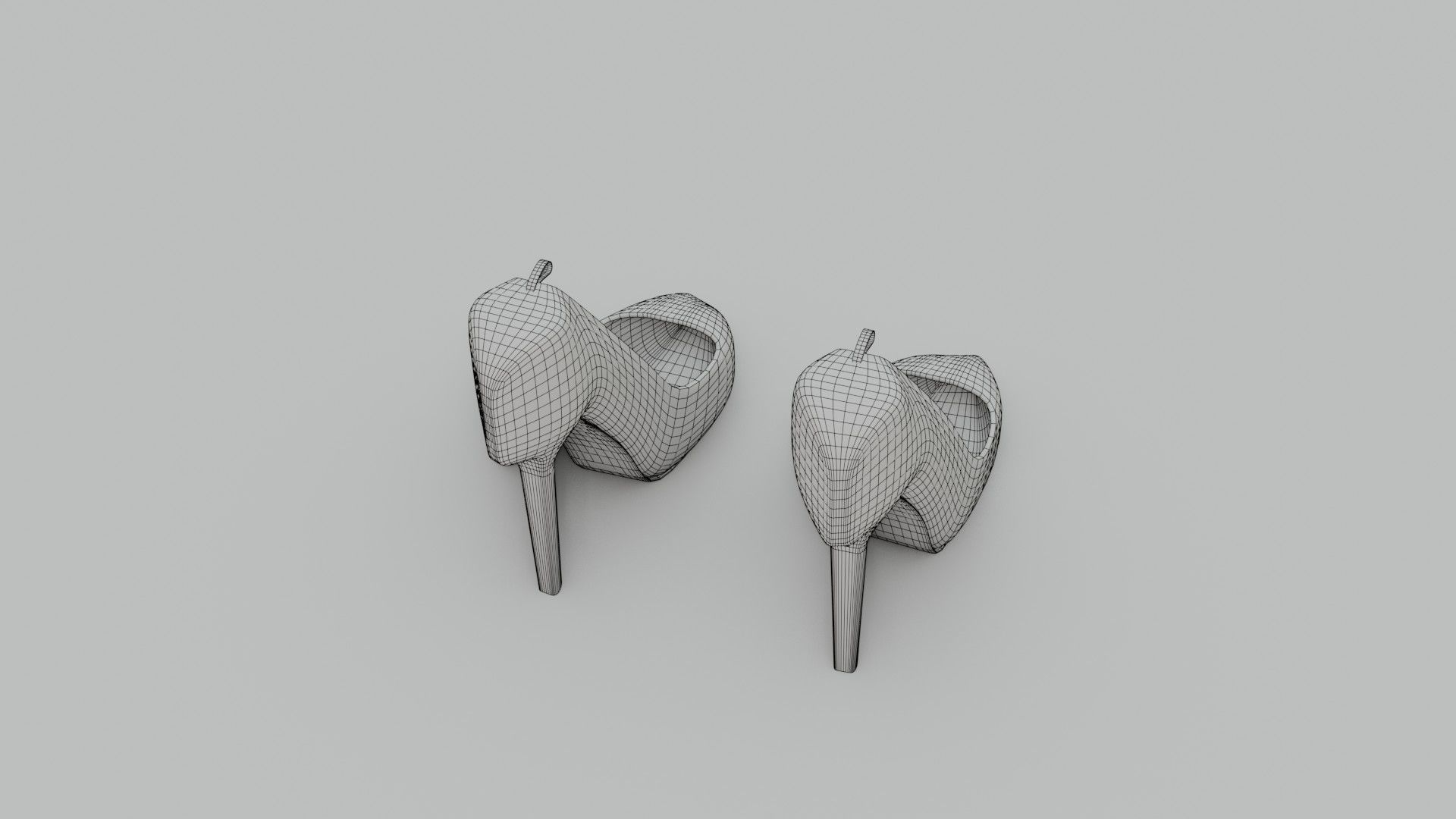 High Heels - Low Poly - PBR Low-poly 3D model_14