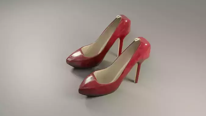 High Heels - Low Poly - PBR Low-poly 3D model High Heels - Low Poly - PBR Low-poly 3D model