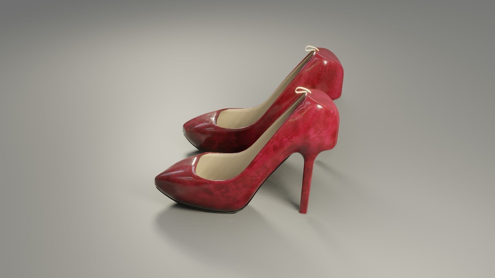 High Heels - Low Poly - PBR Low-poly 3D model_10