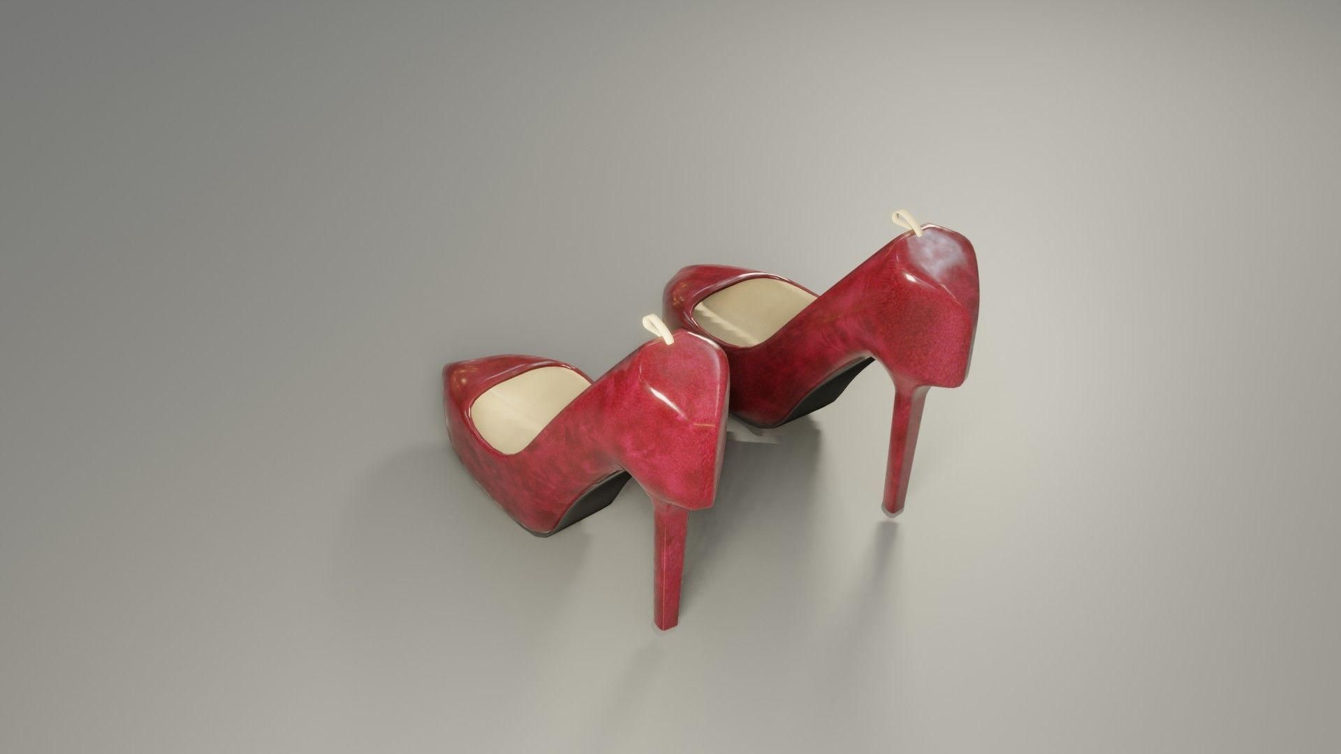 High Heels - Low Poly - PBR Low-poly 3D model_2