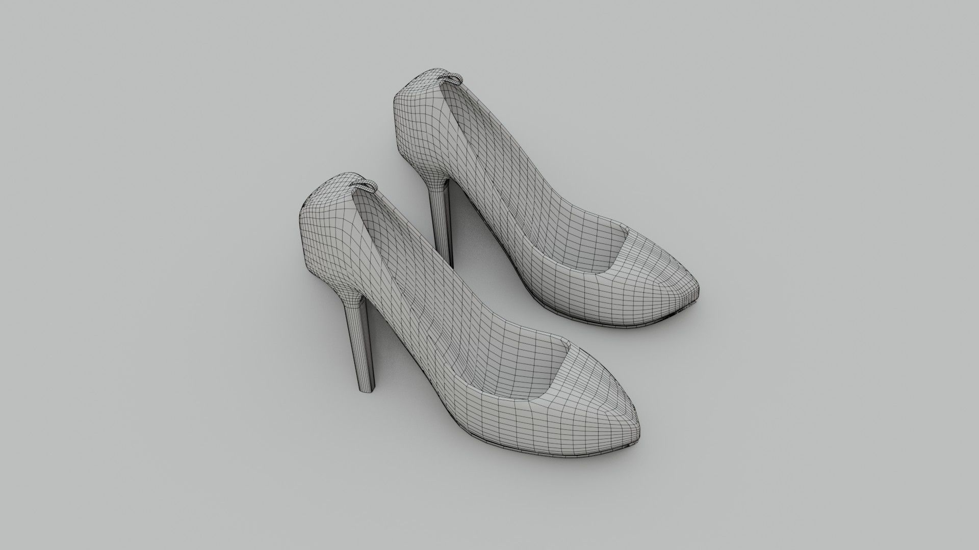 High Heels - Low Poly - PBR Low-poly 3D model_16