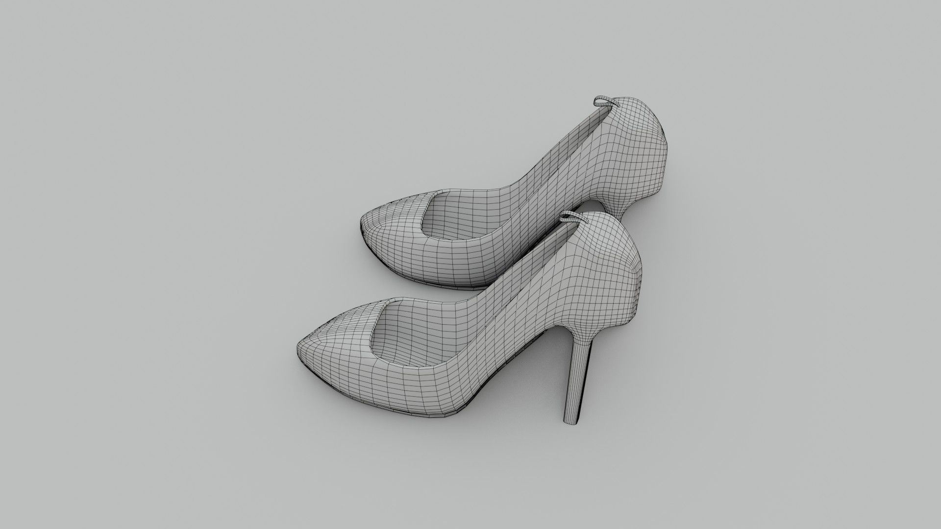 High Heels - Low Poly - PBR Low-poly 3D model_12