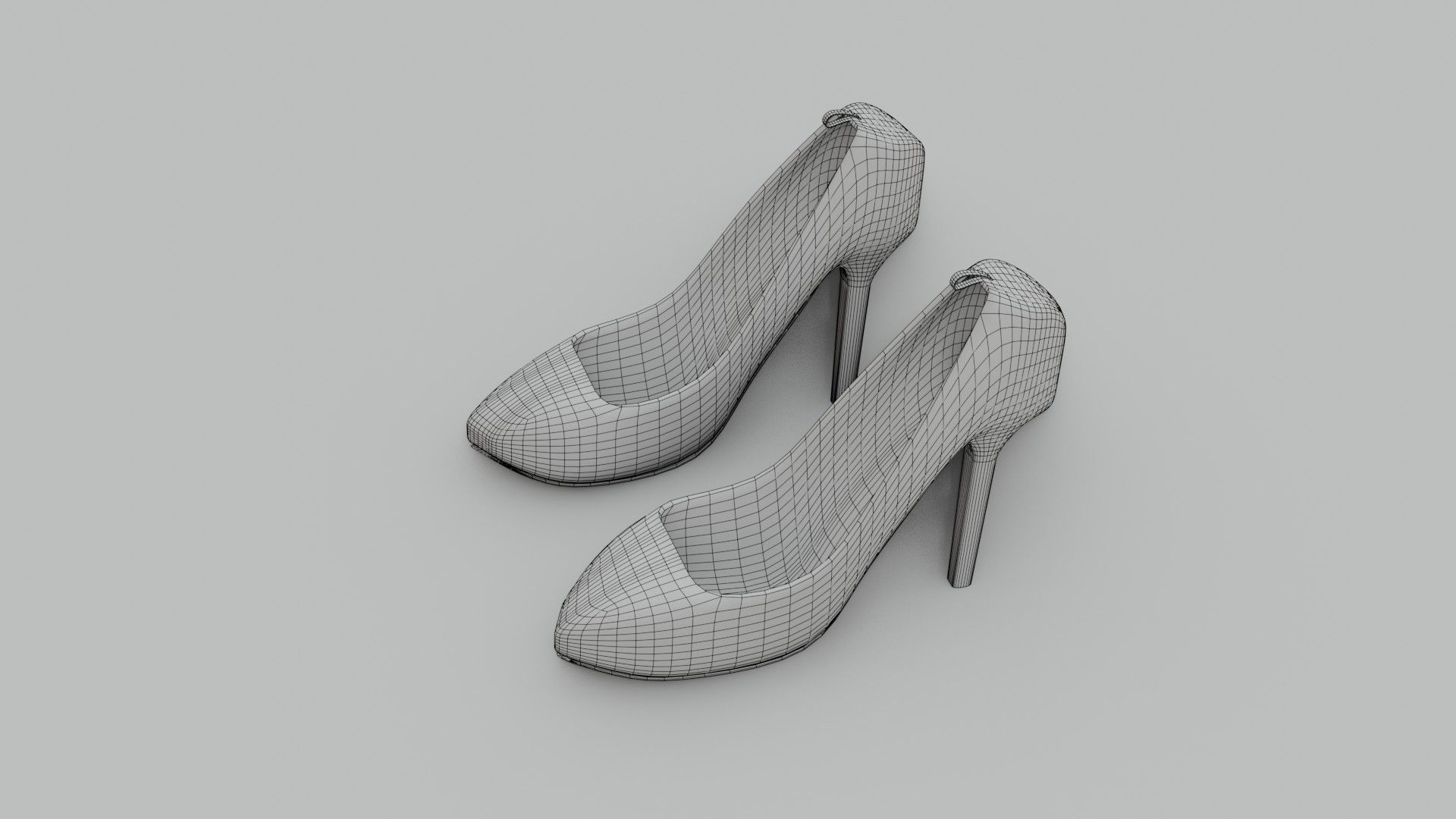 High Heels - Low Poly - PBR Low-poly 3D model_11