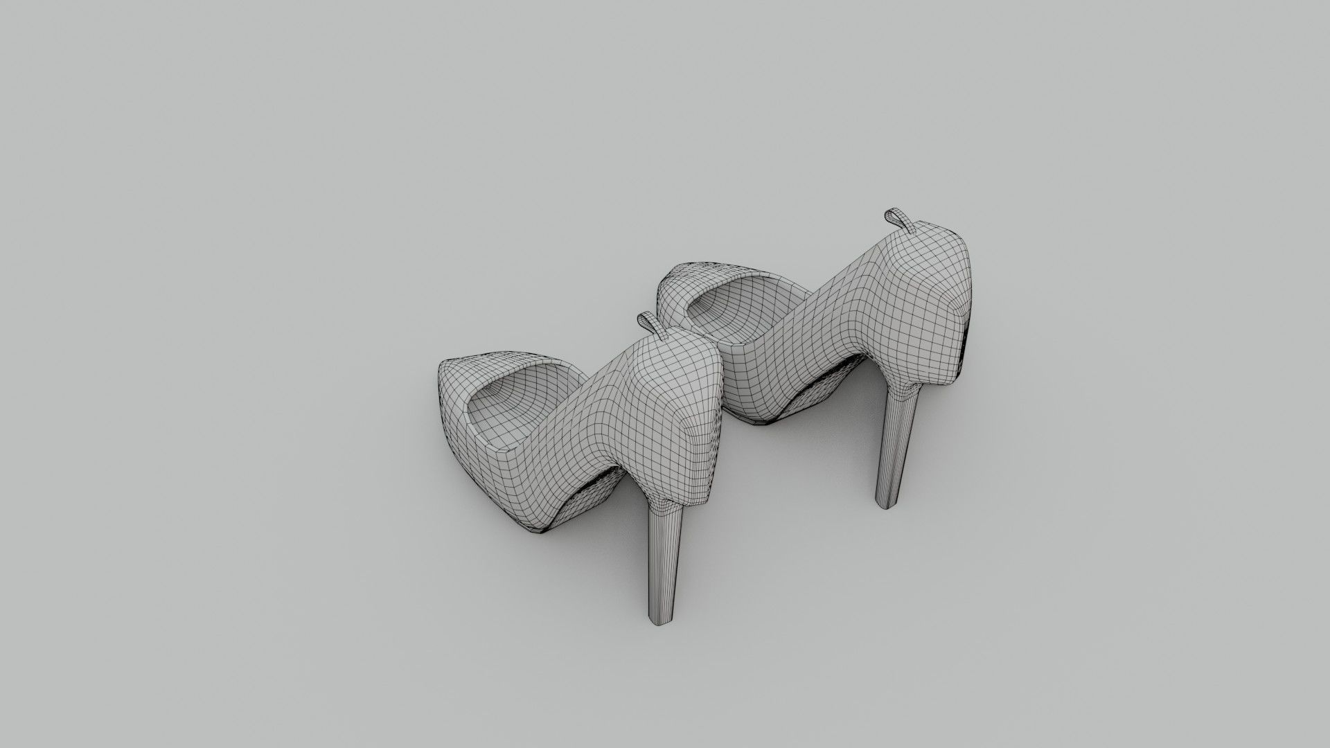 High Heels - Low Poly - PBR Low-poly 3D model_13