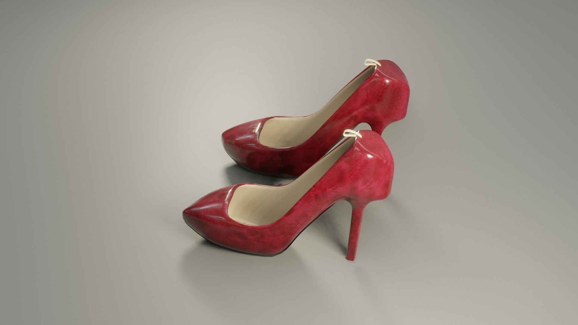 High Heels - Low Poly - PBR Low-poly 3D model_1
