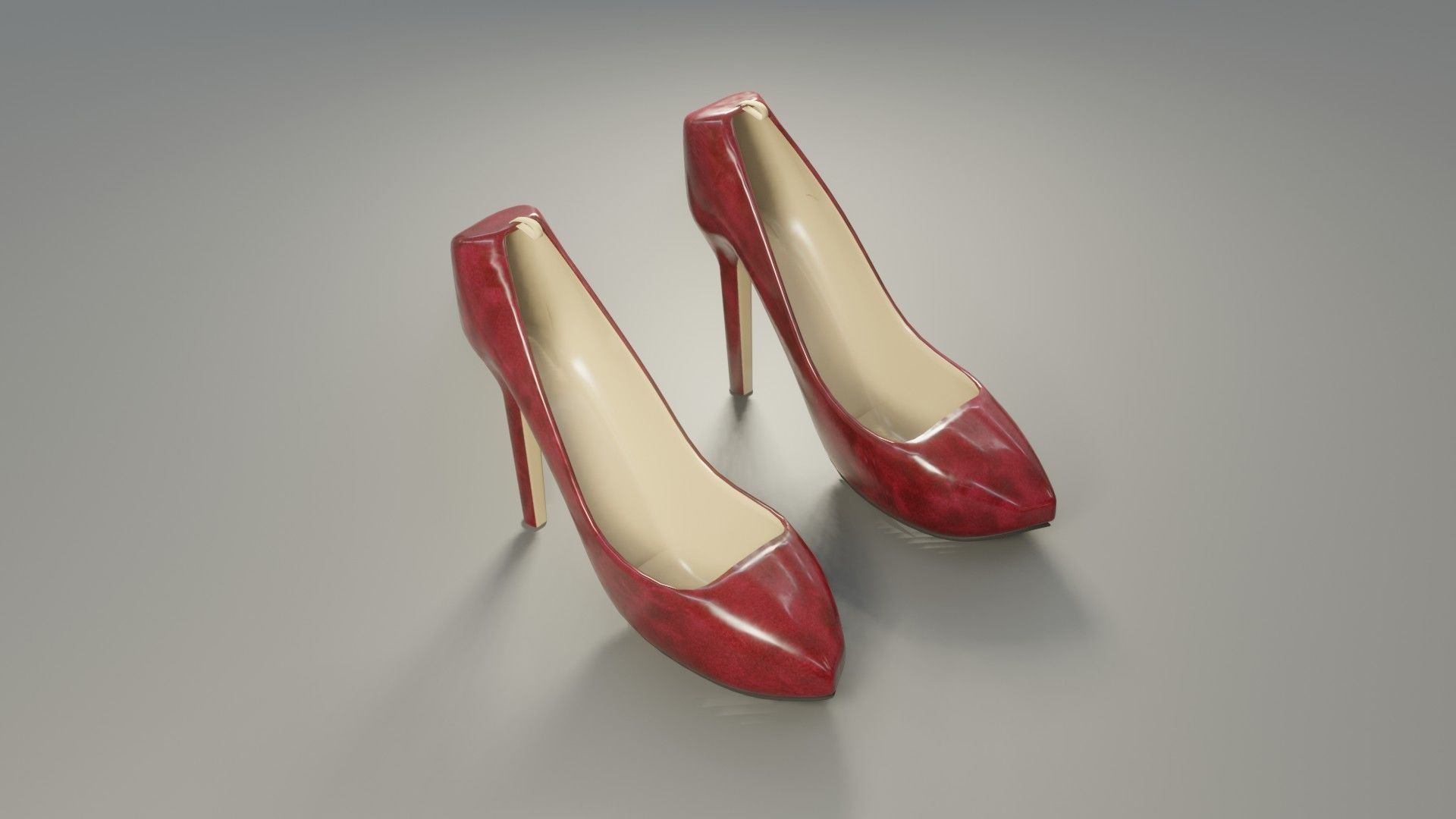 High Heels - Low Poly - PBR Low-poly 3D model_6