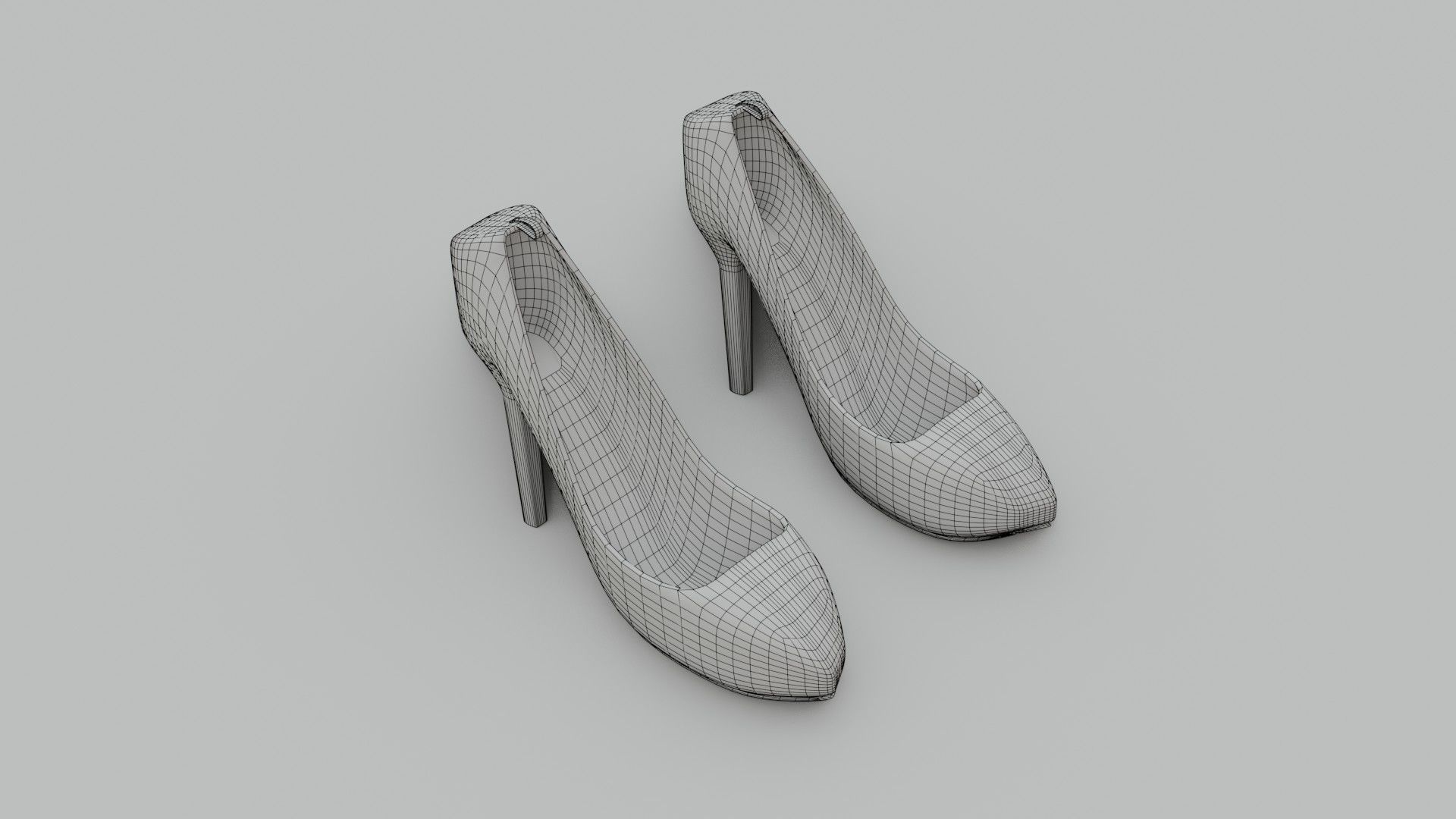 High Heels - Low Poly - PBR Low-poly 3D model_17