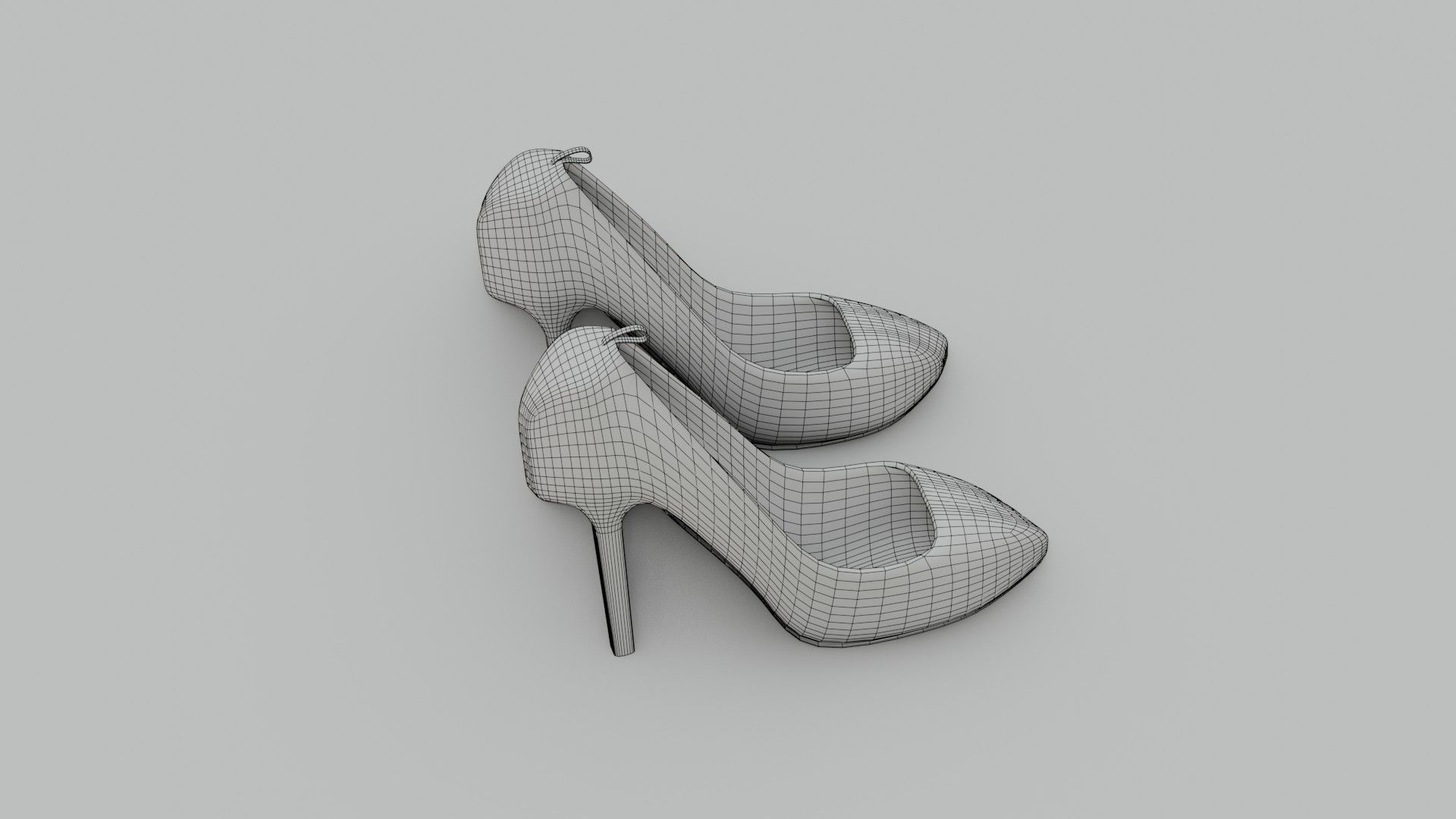 High Heels - Low Poly - PBR Low-poly 3D model_15