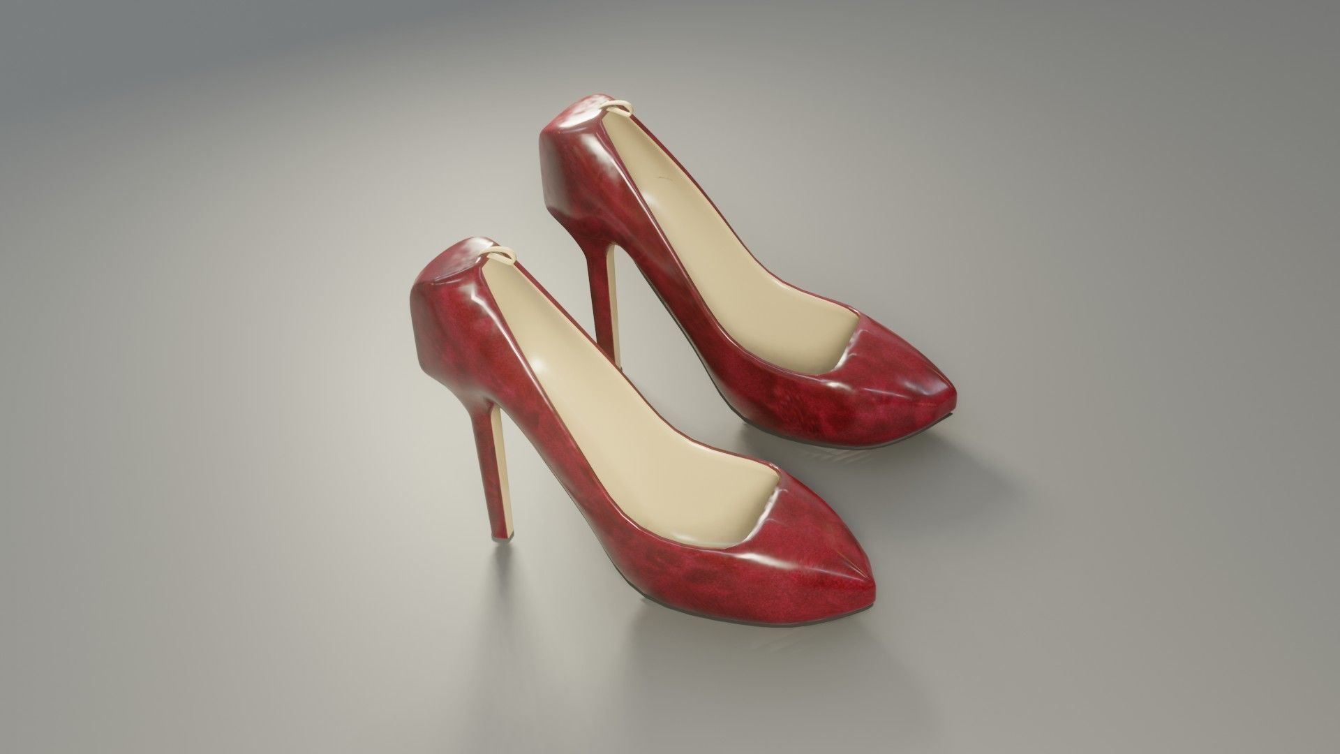 High Heels - Low Poly - PBR Low-poly 3D model_5