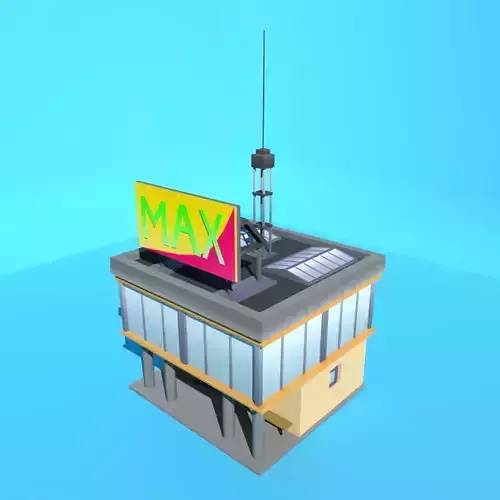 Build House Mini Shop Low-poly Mobile Stylized Cartoon Urban