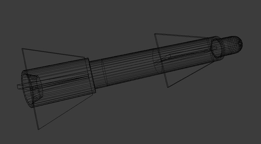 Sci-fi Missile Free low-poly 3D model_2