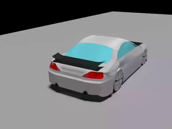 LOW POLY Nissan Silvia S15 for 3ds max Low-poly 3D model
