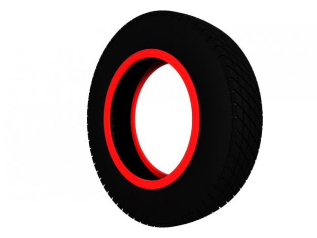 Vintage Classic Sport Tire 3D model_4