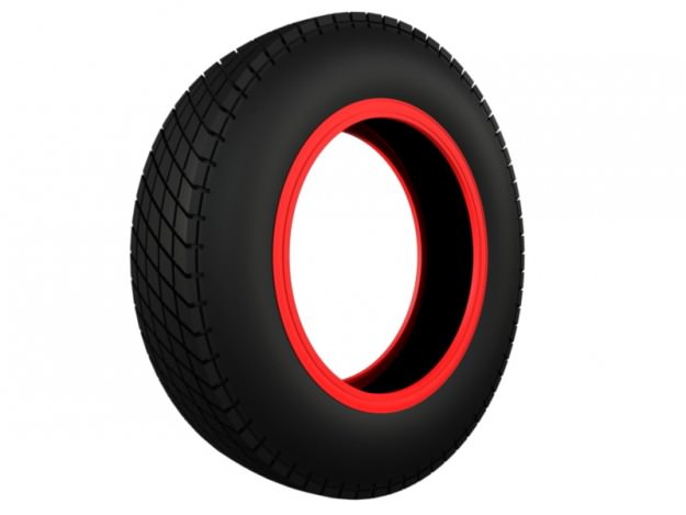 Vintage Classic Sport Tire 3D model_2