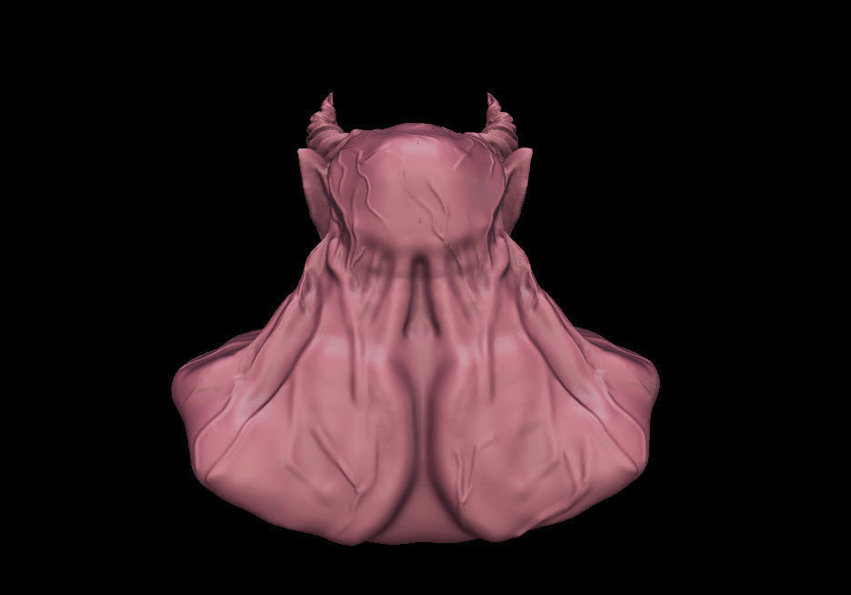 Gorillamonsta head of demon 3D print model_2