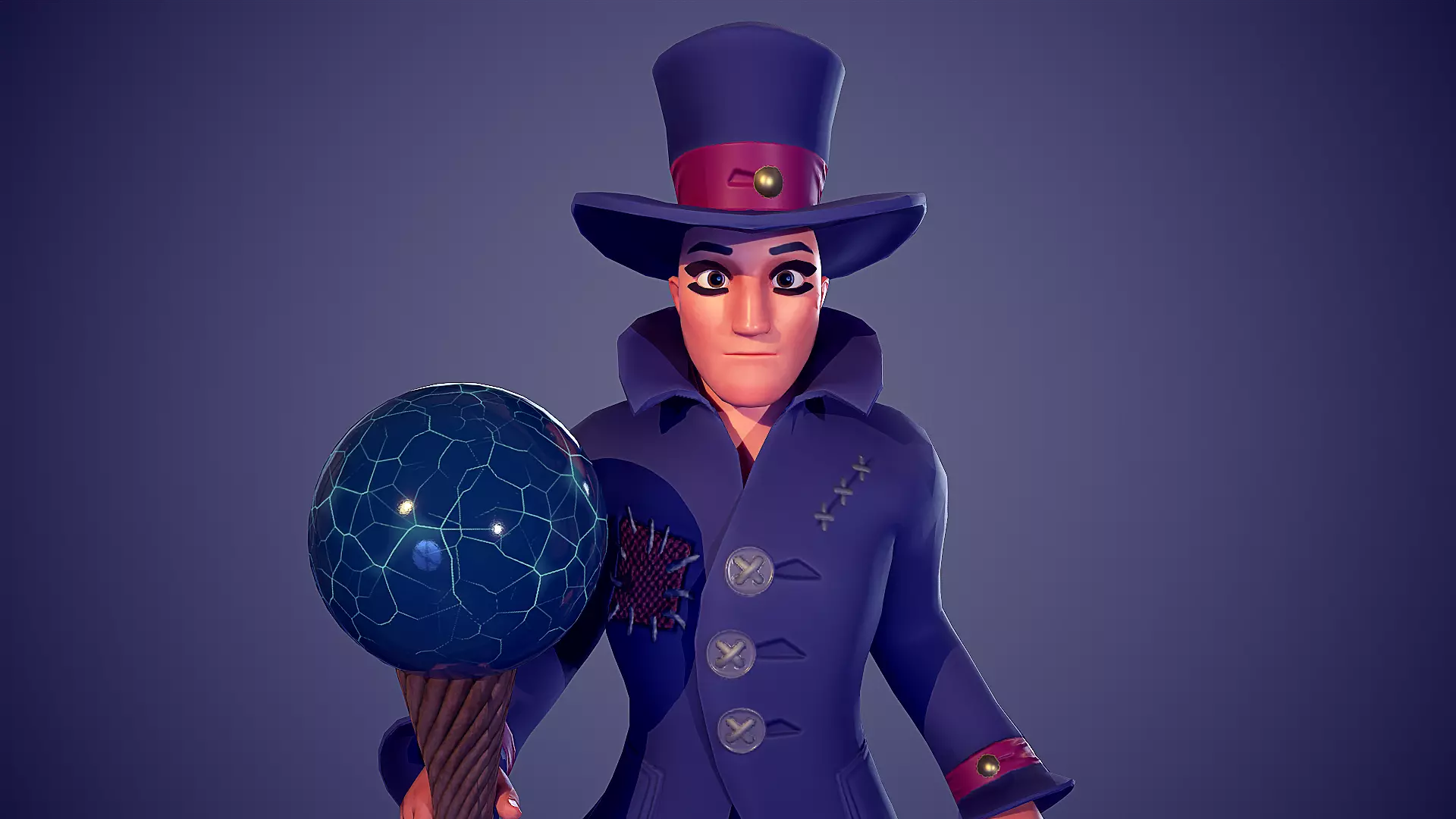 Magical Rob Low-poly 3D model