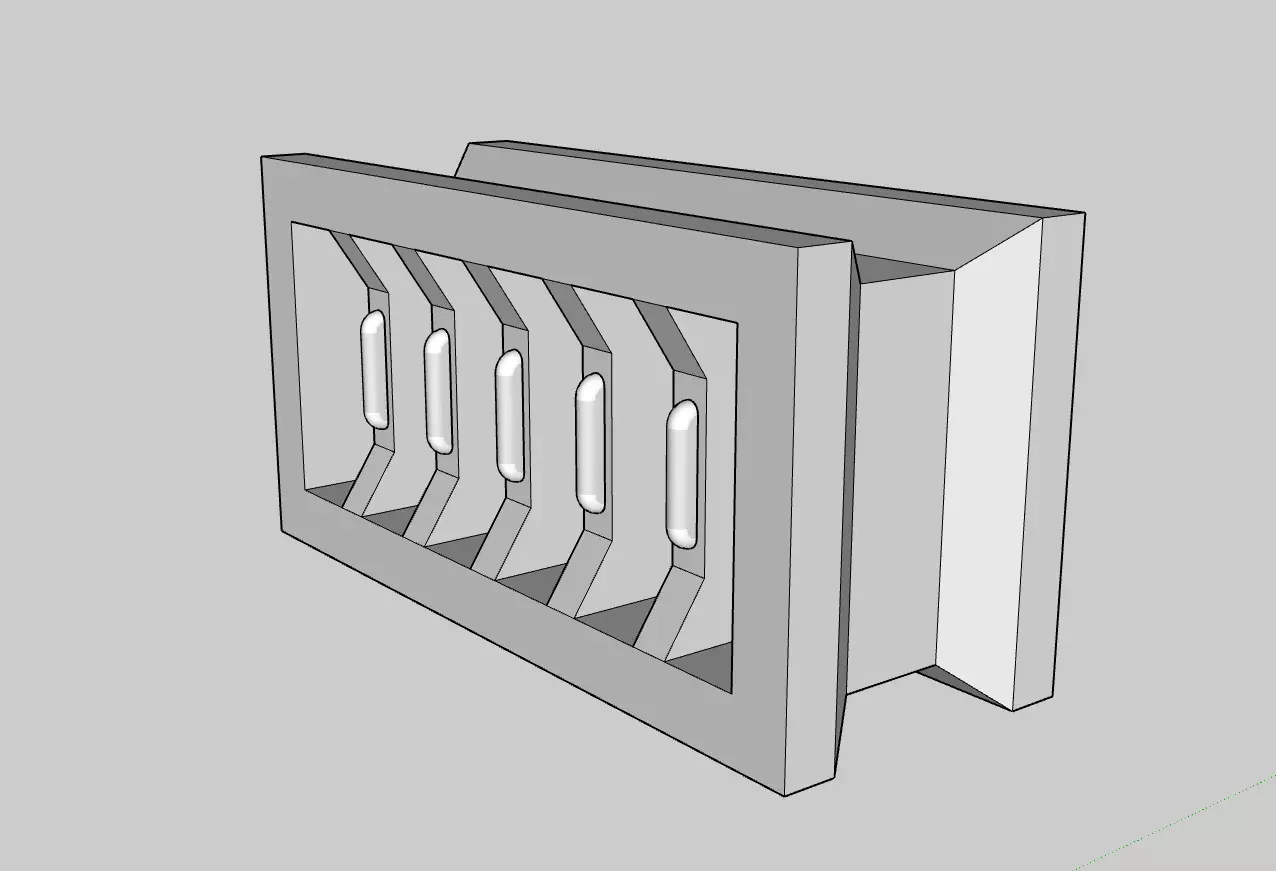 ventilation 5 bar 20x40 cm 3D model_0
