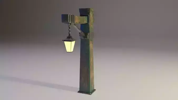 Stylized lamp post