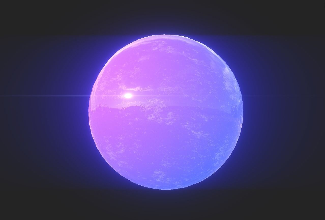 Magic Crystal Animated Low-poly 3D model_8