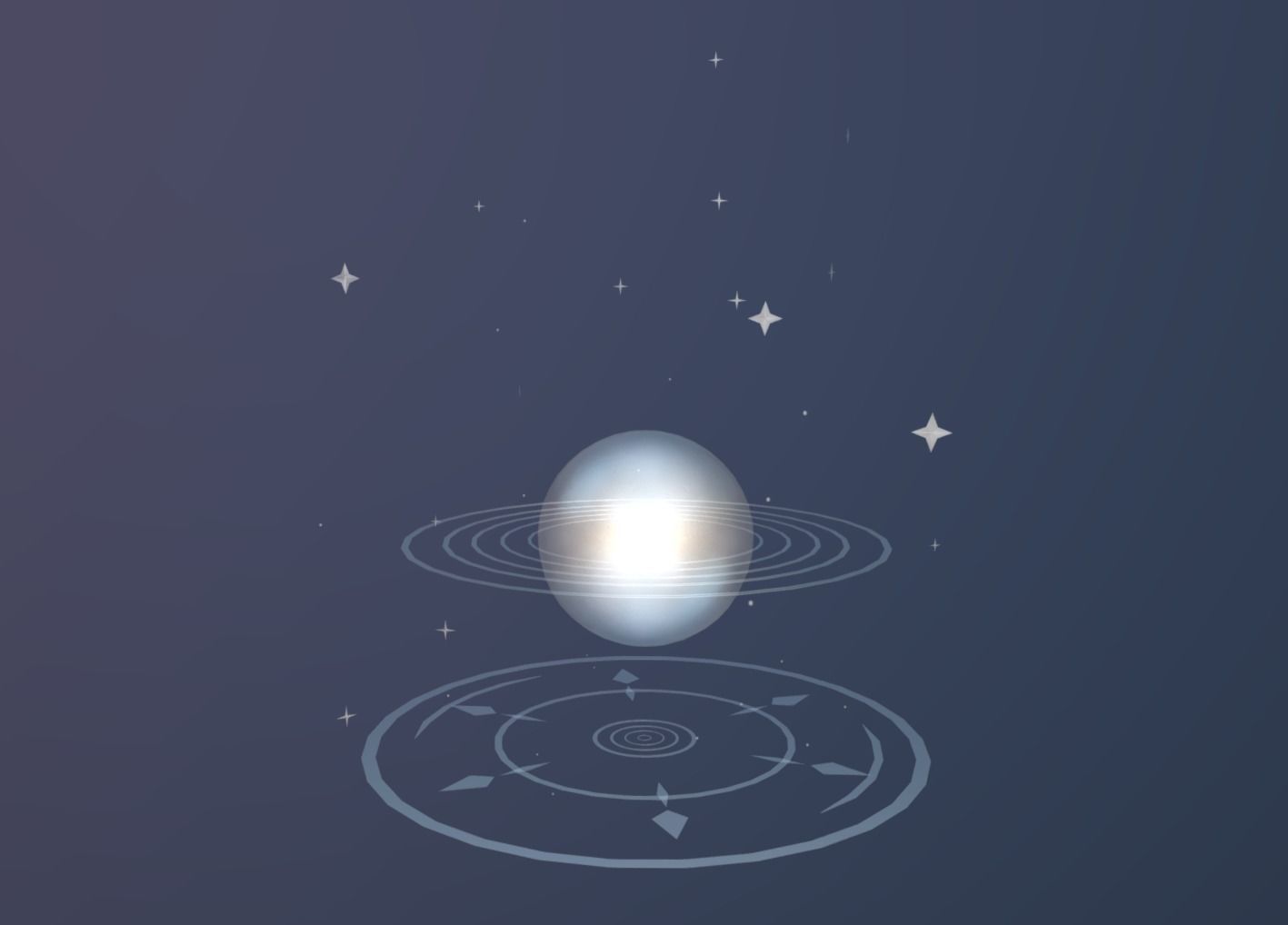 Magic Crystal Animated Low-poly 3D model_10