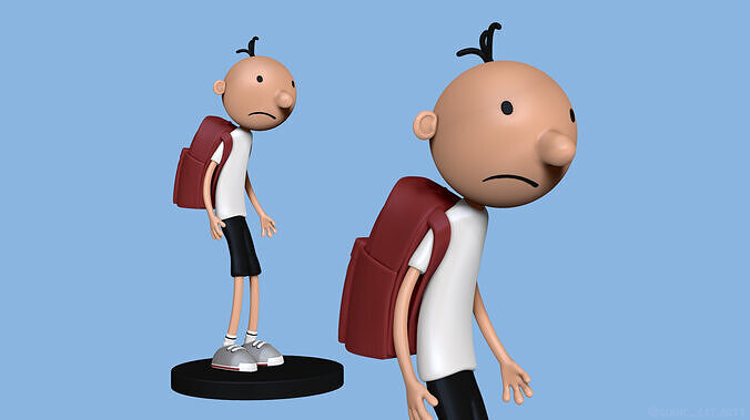 Wimpy Kid 3D model - Fan Art 3D print model