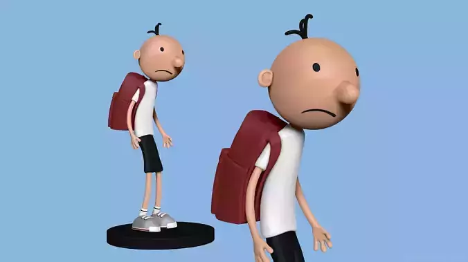 Wimpy Kid 3D model - Fan Art 3D print model
