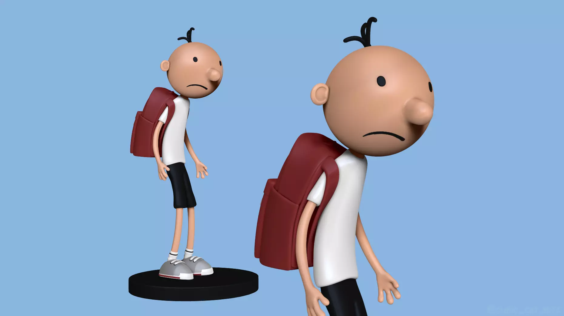 Wimpy Kid 3D model - Fan Art 3D print model_0