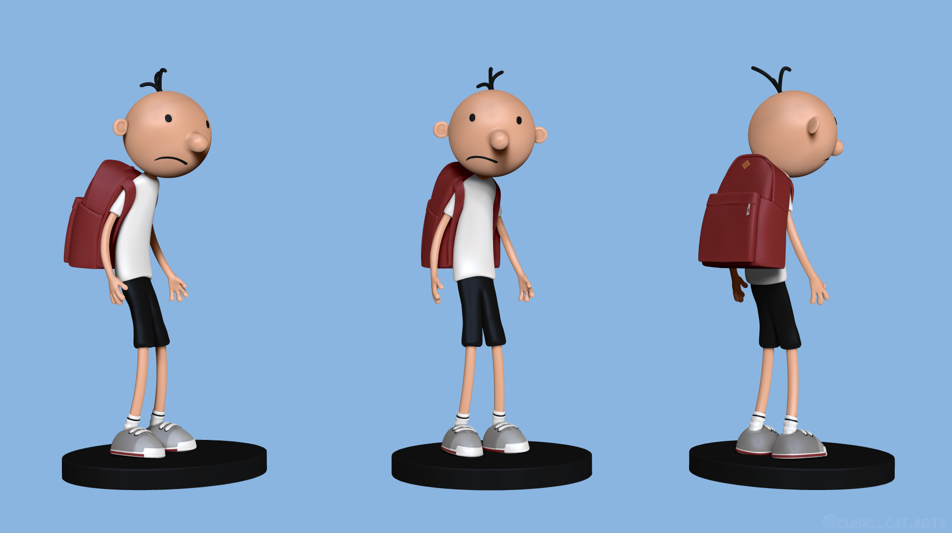 Wimpy Kid 3D model - Fan Art 3D print model_1