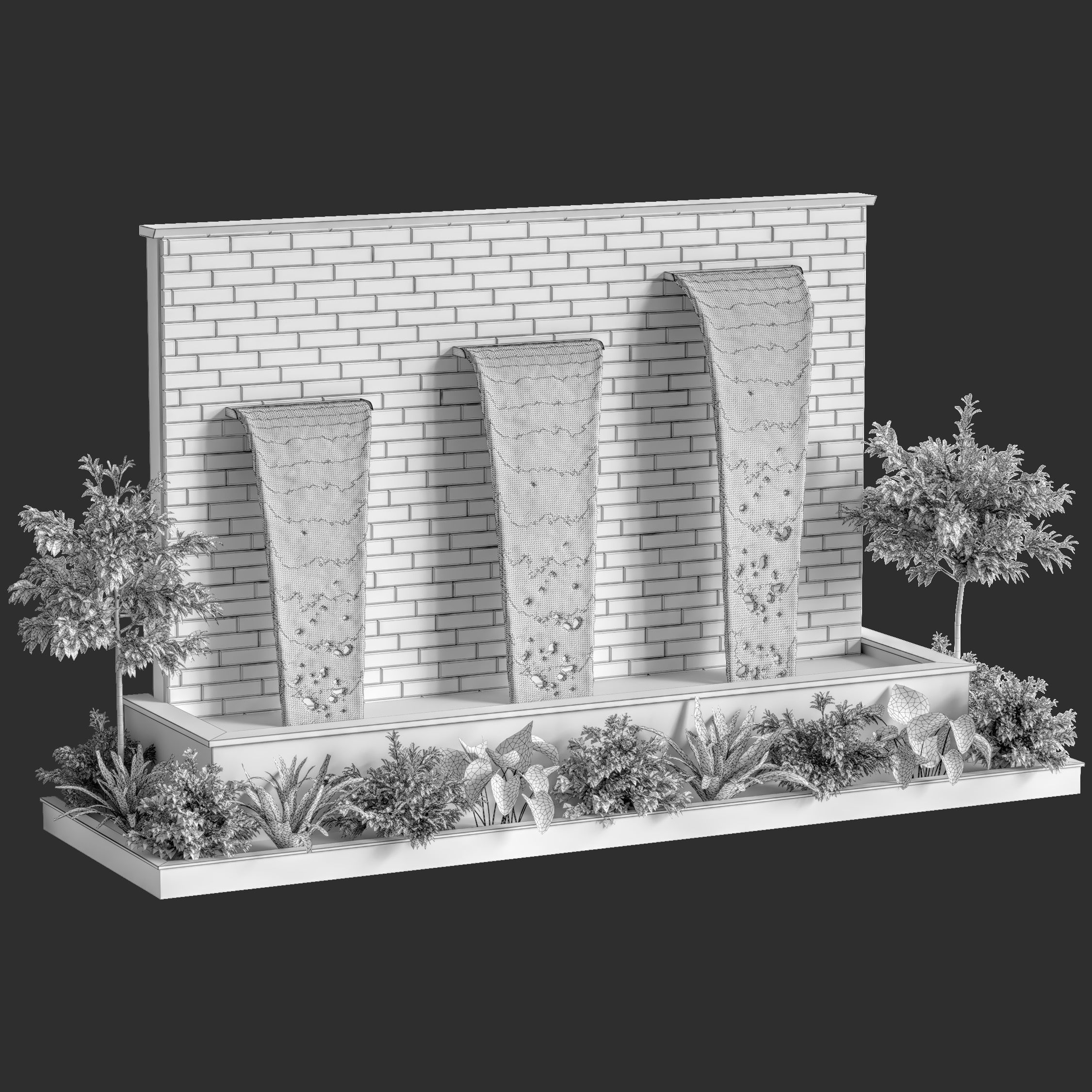 Exterior fountain 22 3D model_6