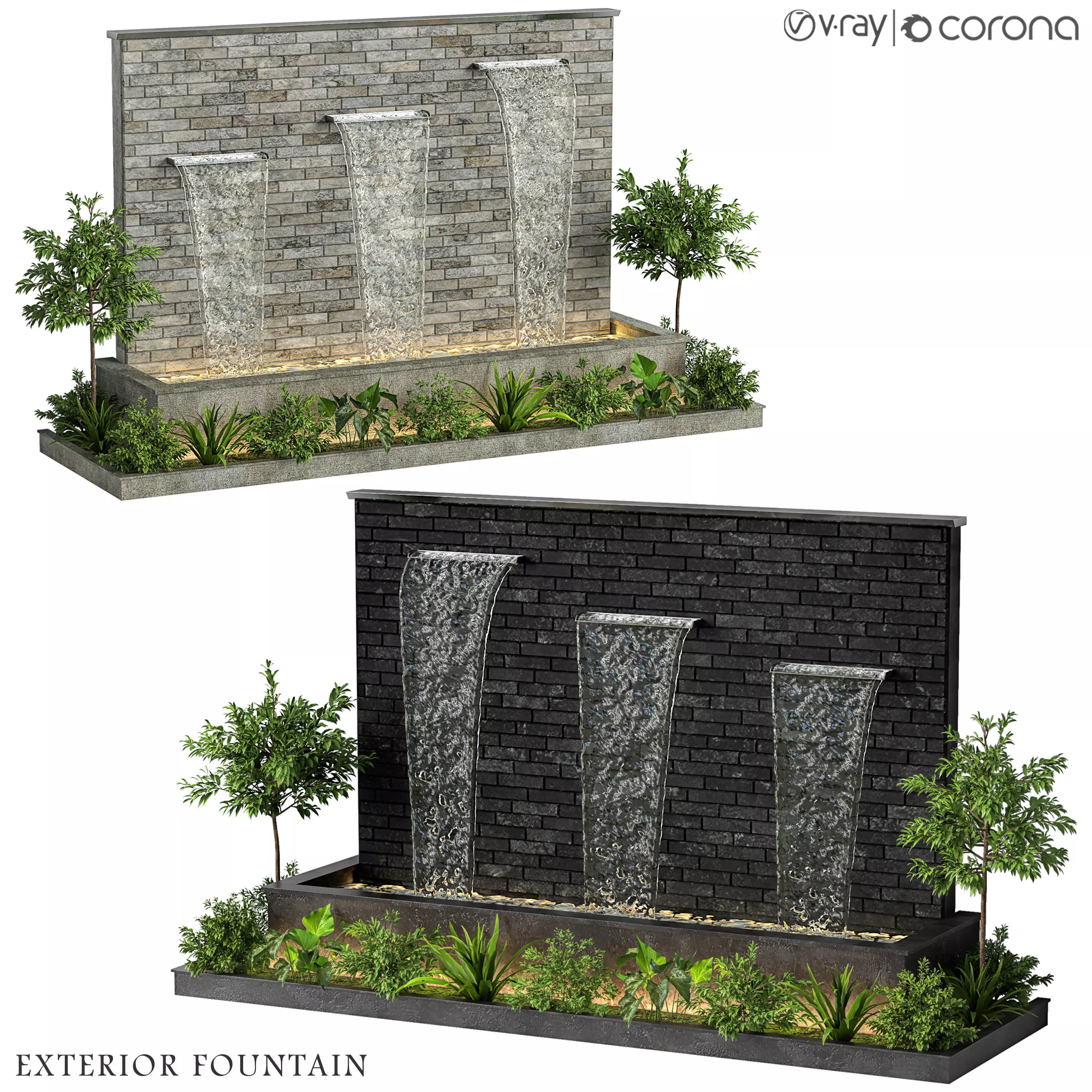 Exterior fountain 22 3D model_0