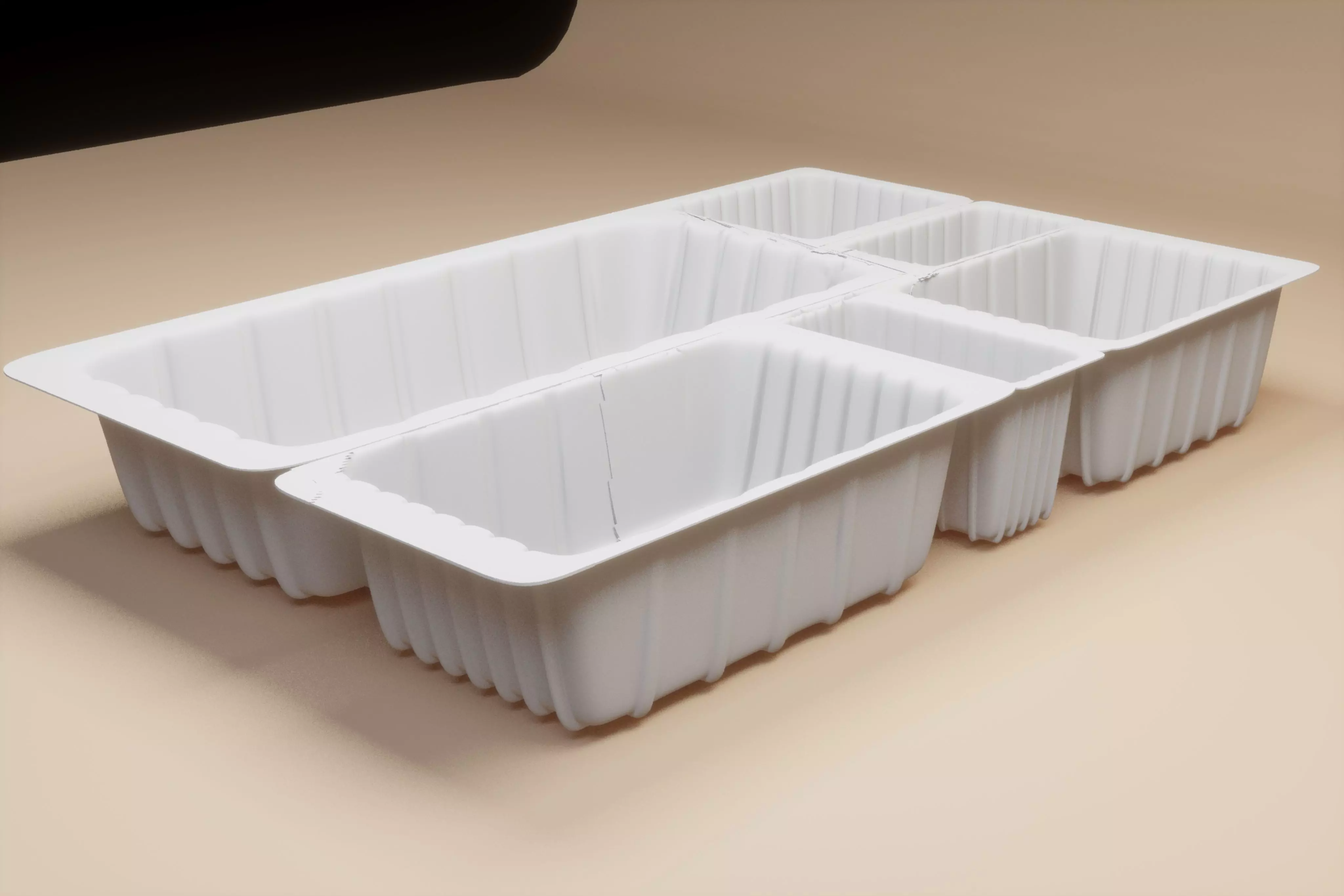 FOOD DISPOSAL 6 PCS TRAY Low-poly 3D model